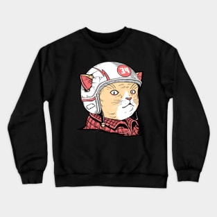 Cat Miaw Rider Crewneck Sweatshirt